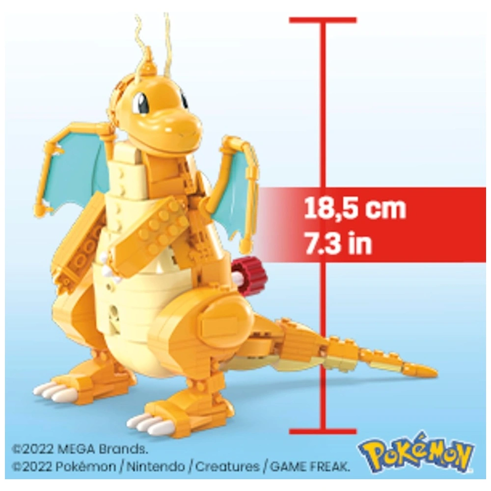 71j7BqTvpiL._AC_SL1500_.webp Pokémon Pack Dragonite 388 pcs + Pokémon Poké Ball 118 pcs - Mega Construx