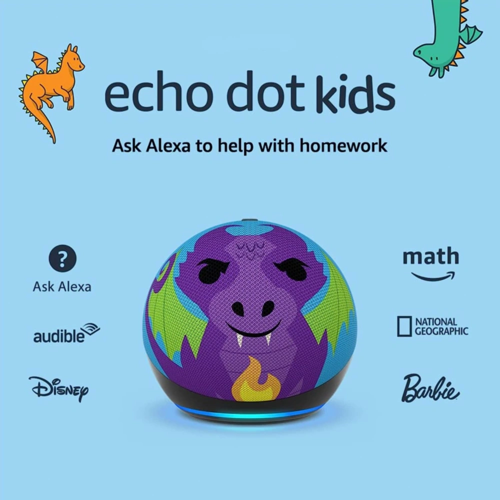 PARLANTE INTELIGENTE AMAZON ECHO DOT KIDS | DRAGON