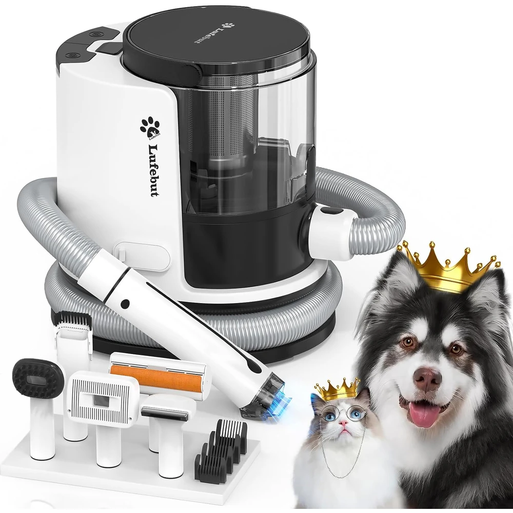 Lufebut Kit De Aseo Para Mascotas Y Succión De Pelo, Kit 6 En 1, Capacidad De 2 L, Taza De Polvo Fácil De Limpiar Para Pelo
