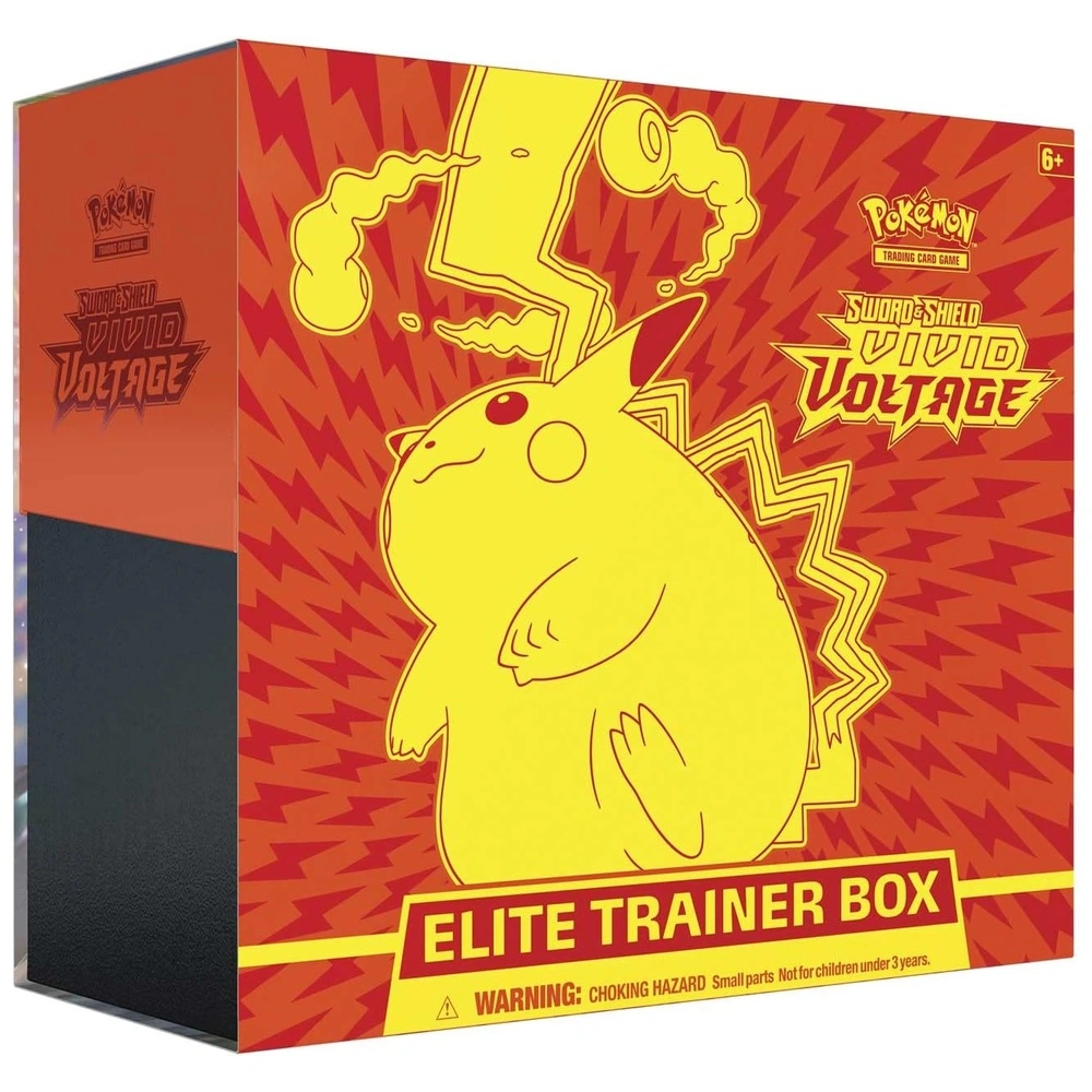Cartas Pokémon: Caja Entrenador Élite Espada y Escudo 4 Voltaje Vívido Pikachu multicolor