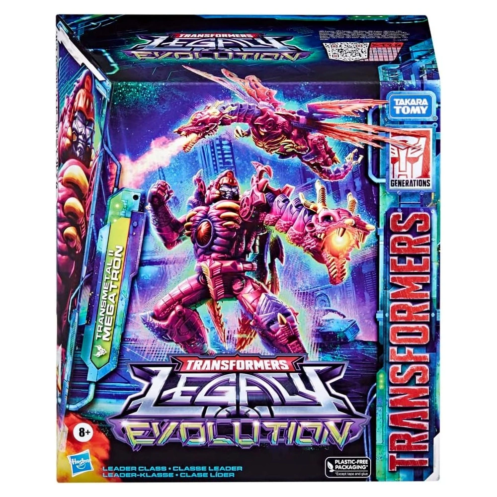 FIGURA TRANSFORMERS LEGACY EVOLUTION LEADER TRANSMETAL II MEGATRON 8.5"