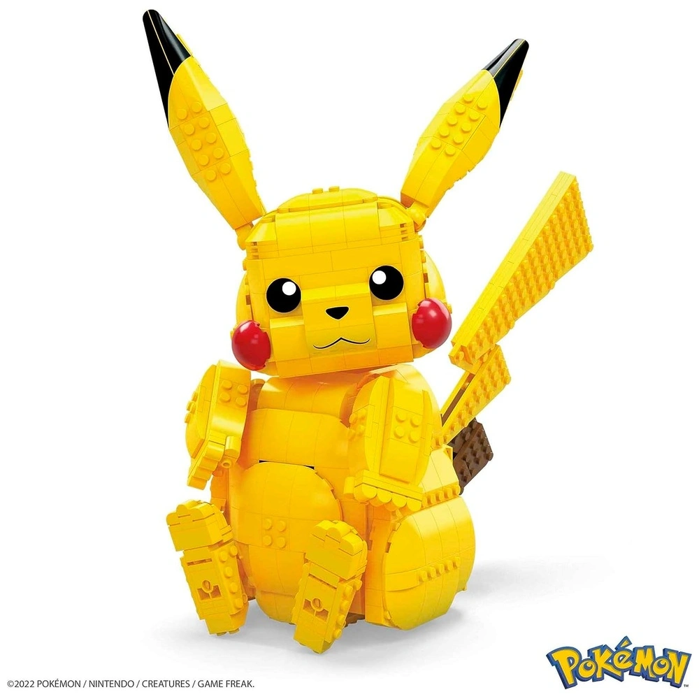 FIGURA POKÉMON PIKACHU JUMBO 806 PCS MEGA CONSTRUX