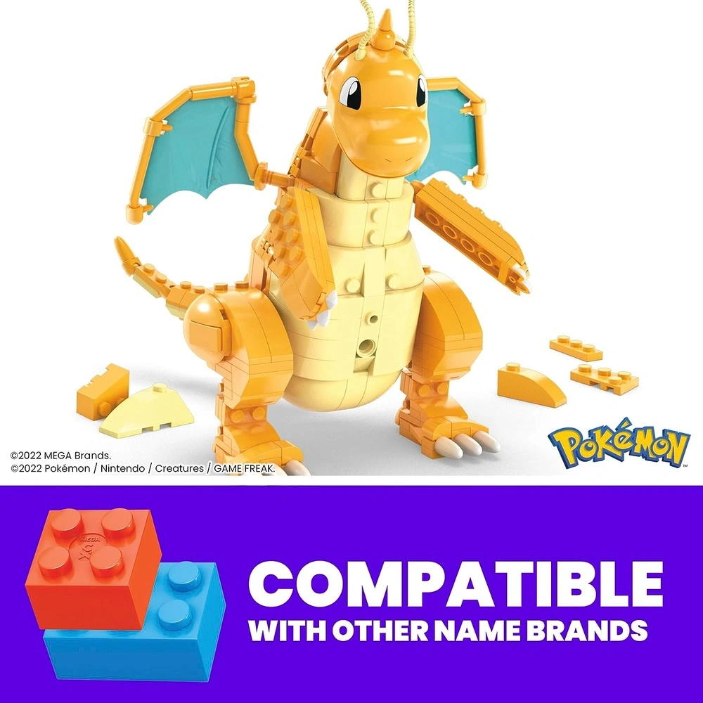 71ul71ZjQL._AC_SL1500_.webp Pokémon Pack Dragonite 388 pcs + Pokémon Poké Ball 118 pcs - Mega Construx