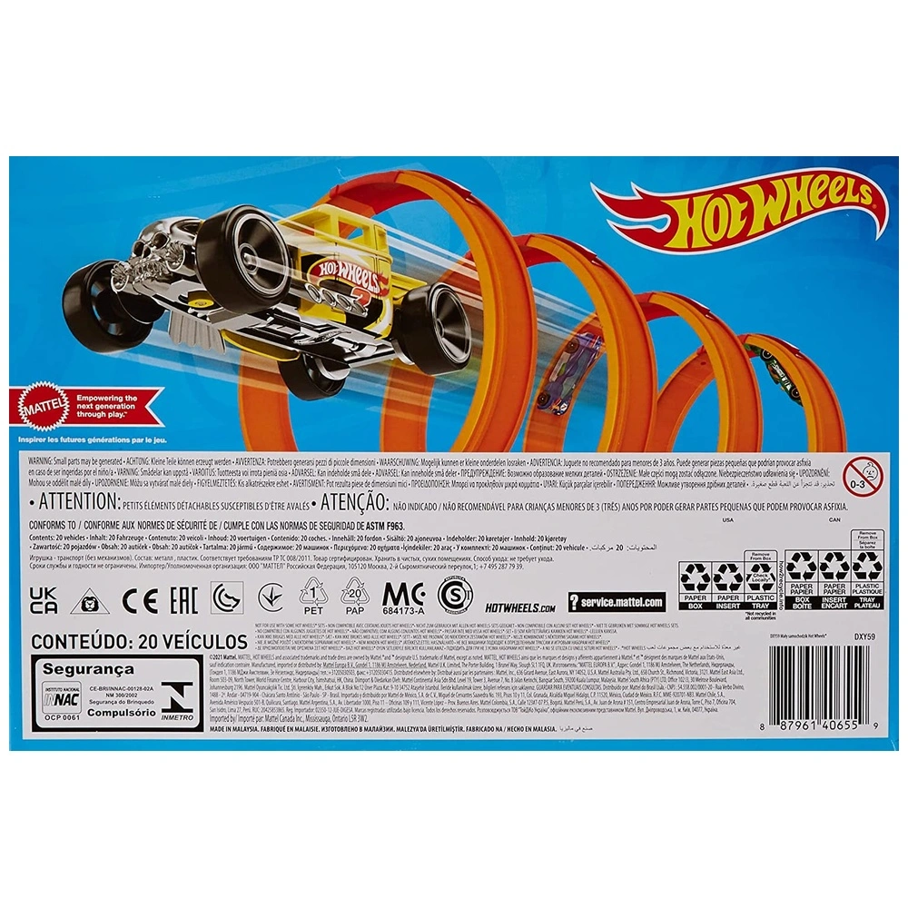 Hot Wheels Pack de 20 Coches Y Camiones De Juguete Coleccionables