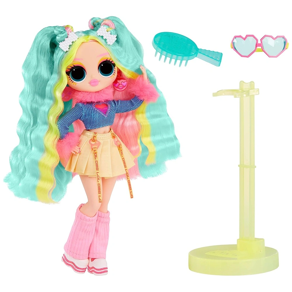 LOL Sorpresa OMG Sunshine Color Change Bubblegum Dj Fashion Doll con Cabello Que Cambia de color