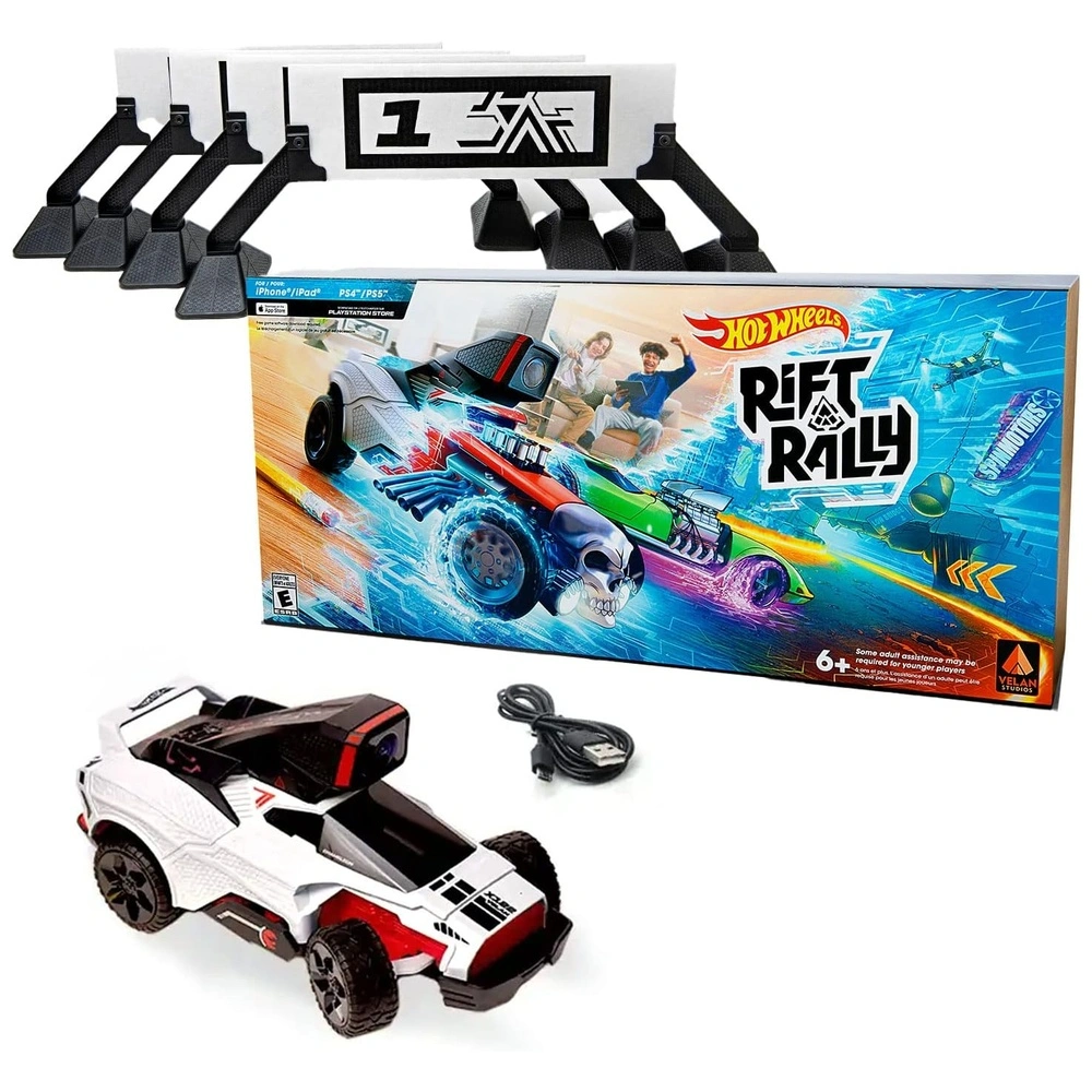 Hot Wheels Rift Rally Conducción De Realidad Mixta Más De 140 Autos