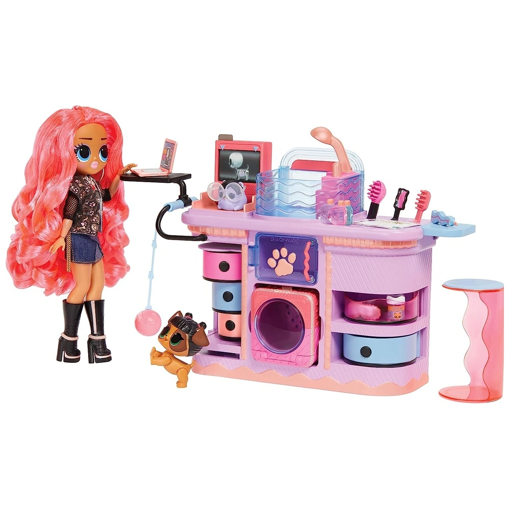LOL Sorpresa OMG Rescue Vet con Más de 45 accesorios cambio de color 2 Mascotas