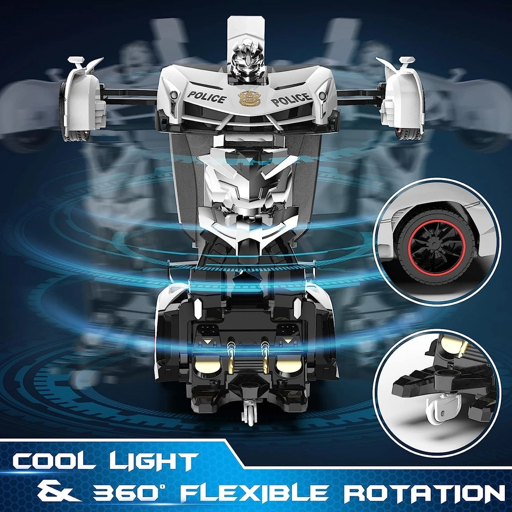 81a85W71aHL._AC_SL1500_.webp COCHE DE CONTROL REMOTO TRANSFORMABLE CON LUZ POLICÍA ROTACIÓN 360°