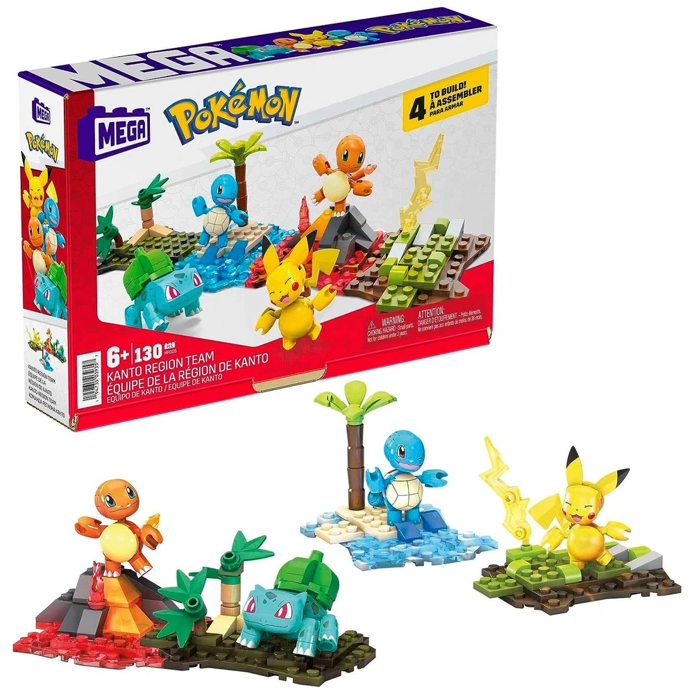 Pokémon Kanto Team 130 pcs - Mega Construx