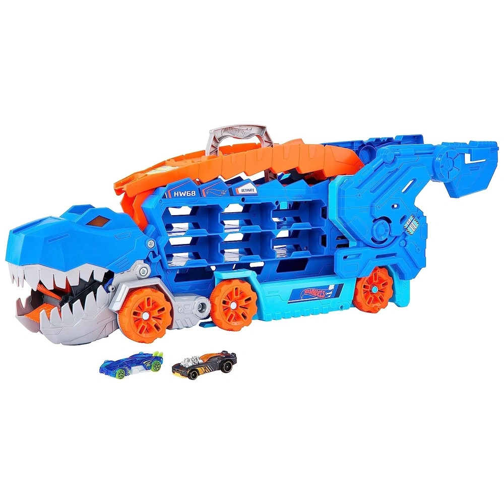Hot Wheels City Ultimate Hauler transformación en T-Rex