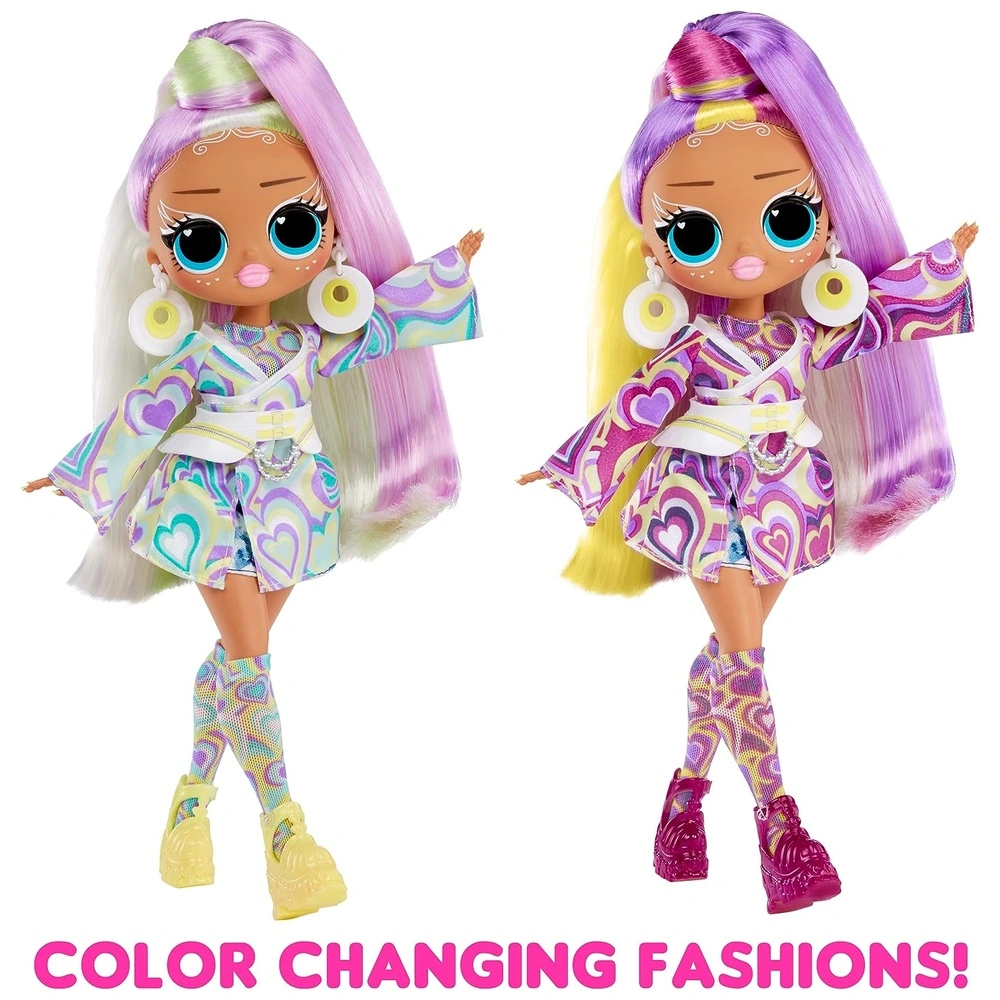 LOL Sorpresa OMG Sunshine Color Change Sunrise Fashion Doll con Cabello Que Cambia de color