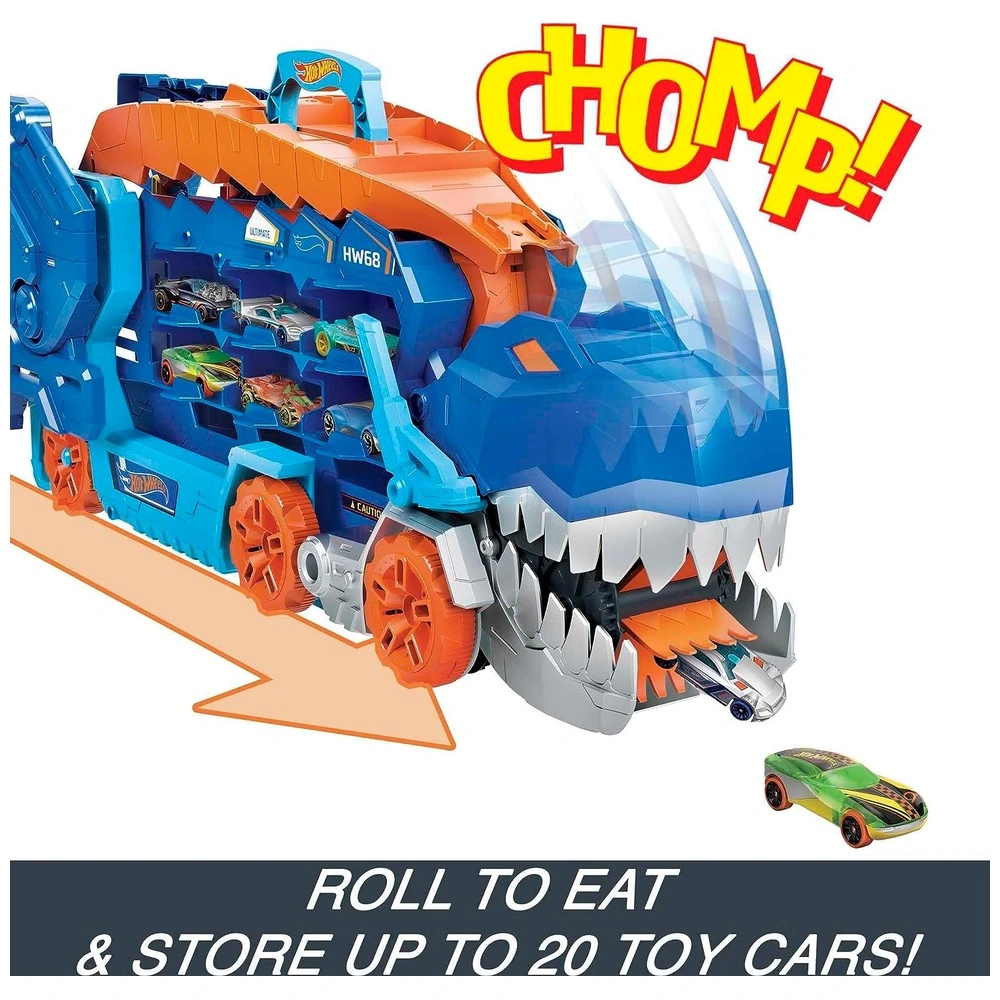 Hot Wheels City Ultimate Hauler transformación en T-Rex