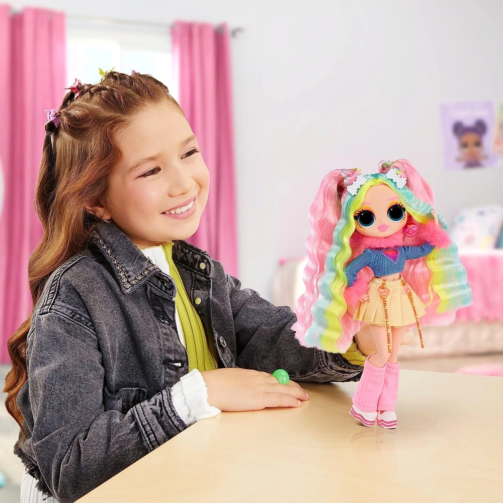 LOL Sorpresa OMG Sunshine Color Change Bubblegum Dj Fashion Doll con Cabello Que Cambia de color