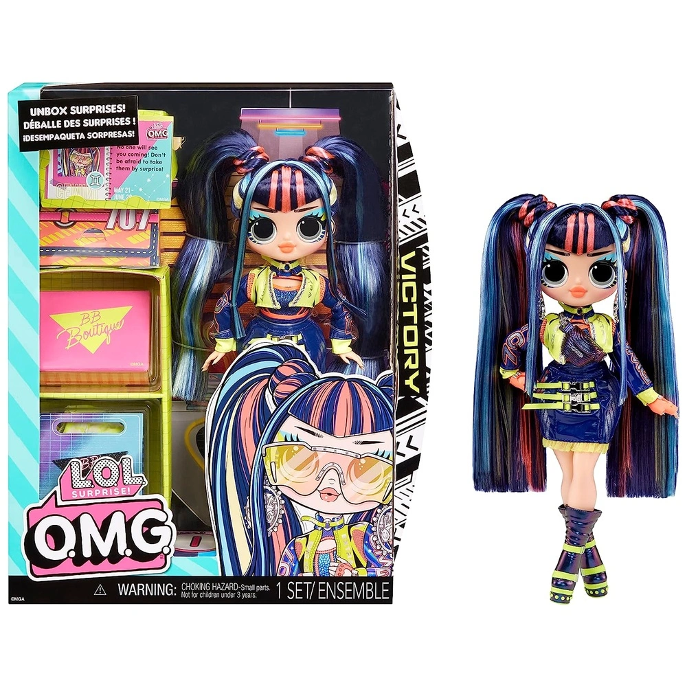 MUÑECA LOL SORPRESA OMG VICTORY CON MÚLTIPLES ACCESORIOS