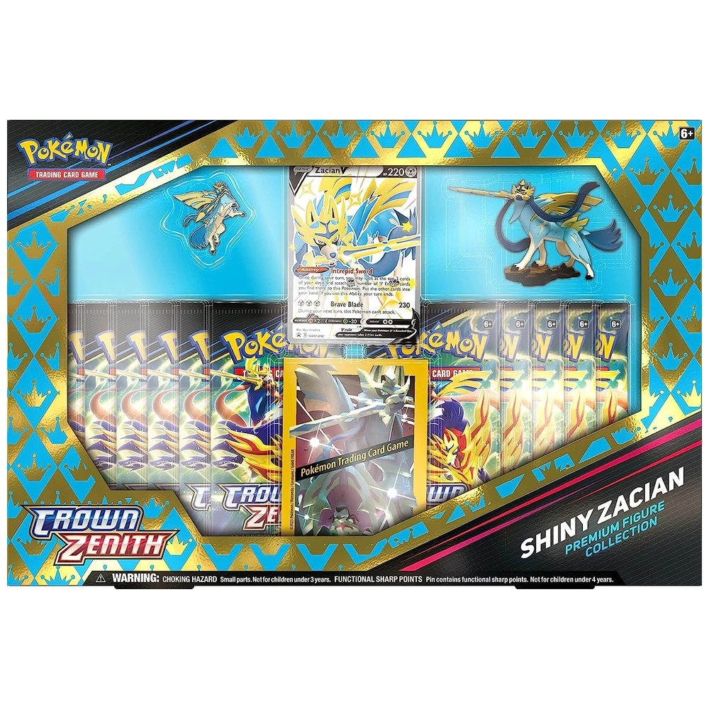 Colección de figuras prémium de Pokémon Crown Zenith Shiny Zacian