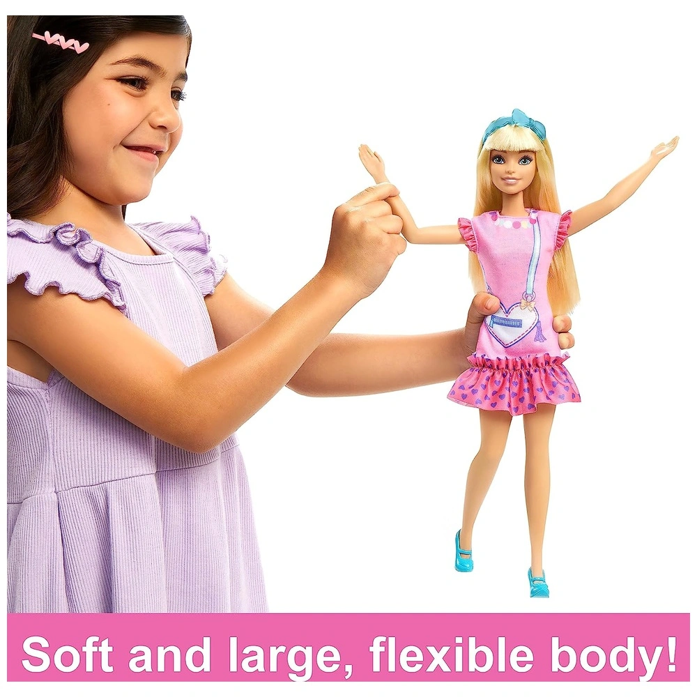 My First Barbie Malibú con gatito de peluche