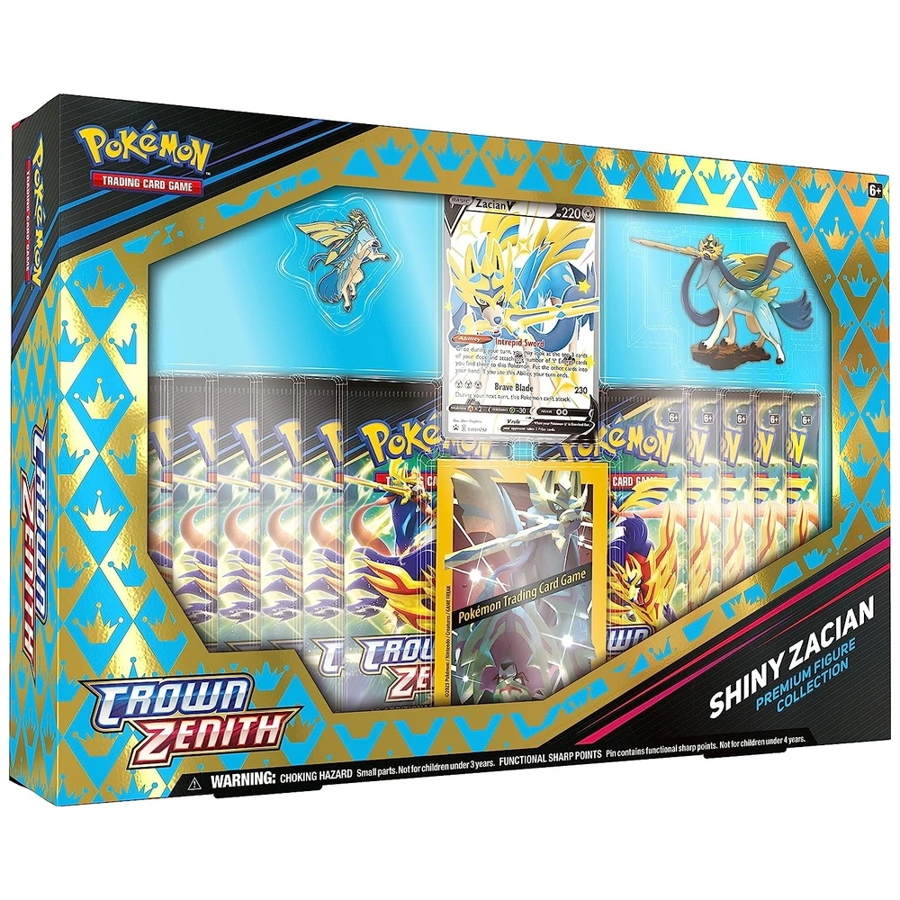 Colección de figuras prémium de Pokémon Crown Zenith Shiny Zacian