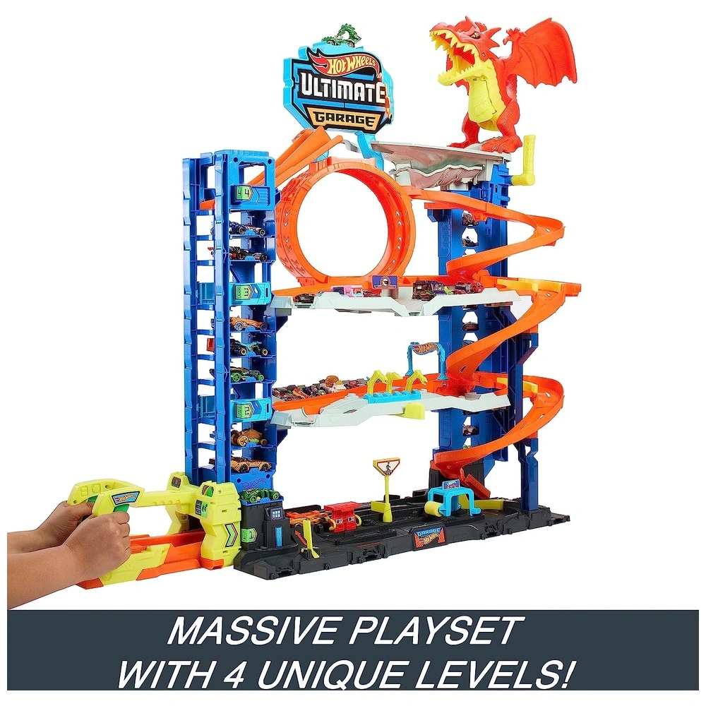 Hot Wheels City Ultimate Garage vs Dragón