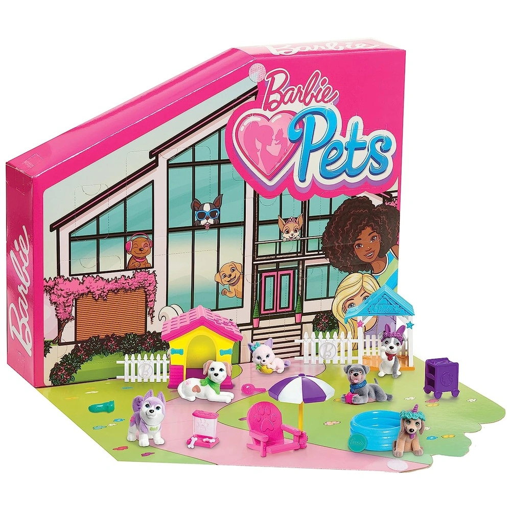 Barbie Pets Dreamhouse incluye 6 mascotas dos casitas y más de 15 accesorios