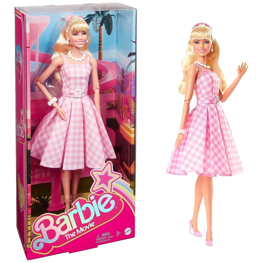 MUÑECA BARBIE THE MOVIE MARGOT ROBBIE VESTIDO GUINGA
