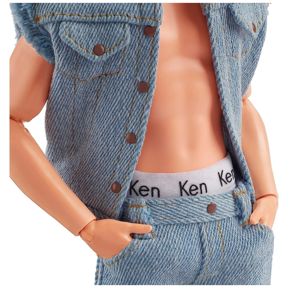 Barbie The Movie Ken coleccionable con conjunto de mezclilla a juego con ropa interior original
