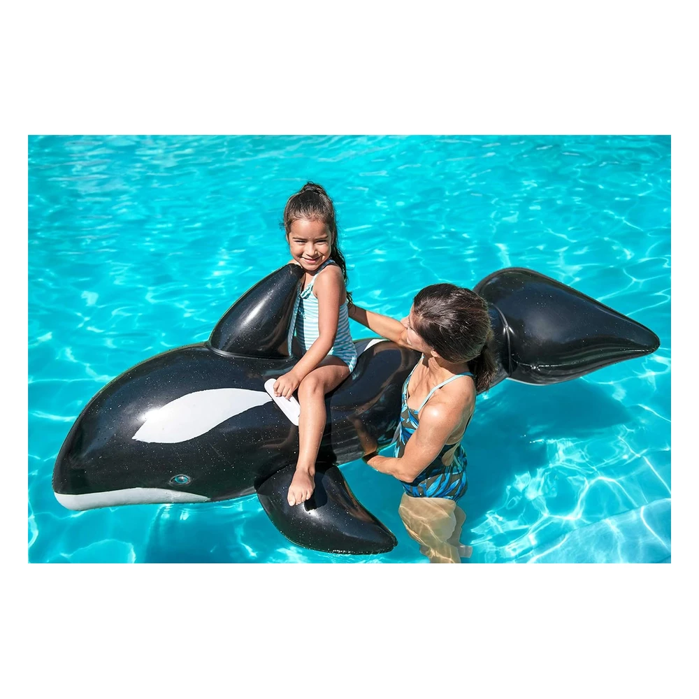 Bestway - Inflable H2ogo! En Forma de Pez Payaso Para Piscina, Killer Whale, Negro