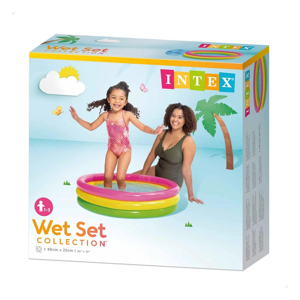 Piscina Pequeña Para Bebé de Luz Del Sol, de Intex, Paquete de 10, El Color Puede Variar