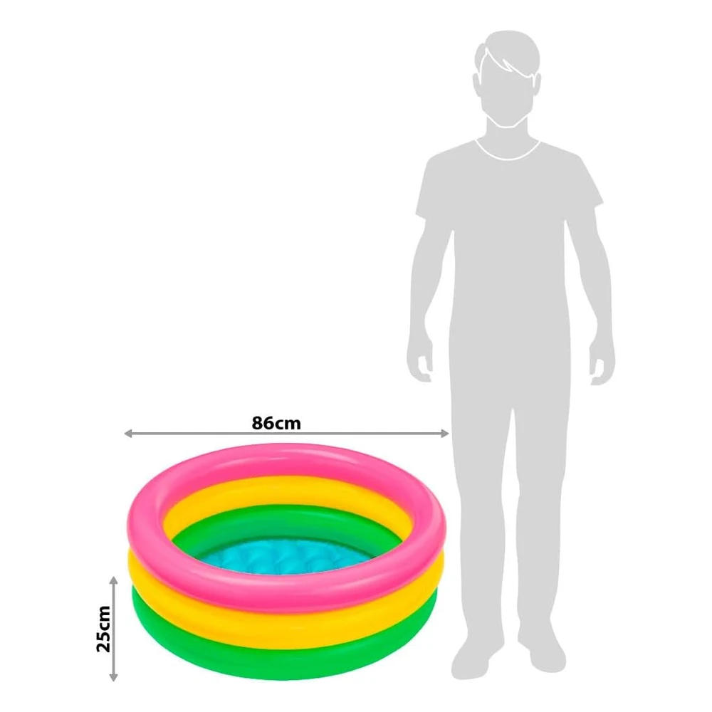 Piscina Pequeña Para Bebé de Luz Del Sol, de Intex, Paquete de 10, El Color Puede Variar