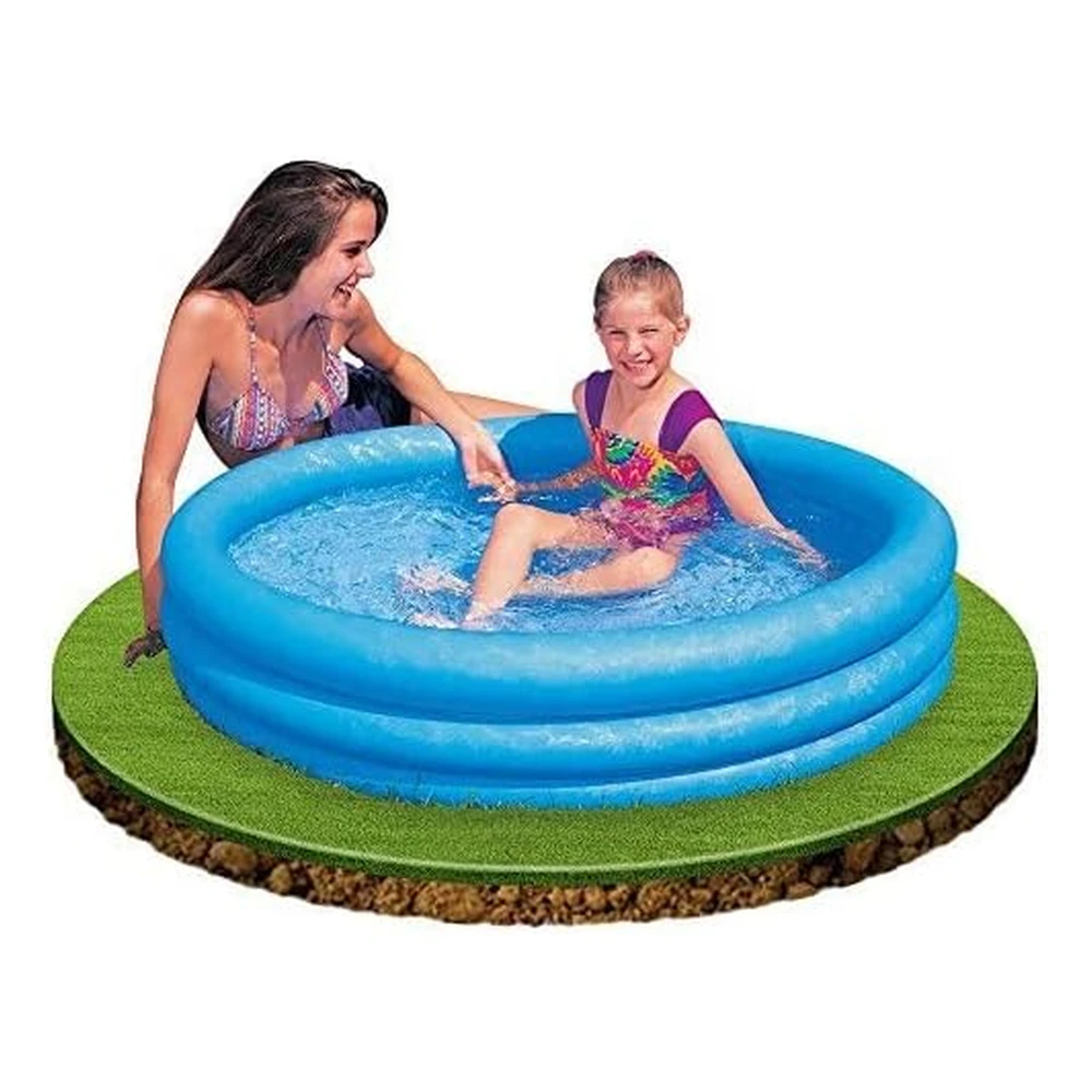 Piscina Inflable Azul Cristal (45 x 10 Pulgadas)
