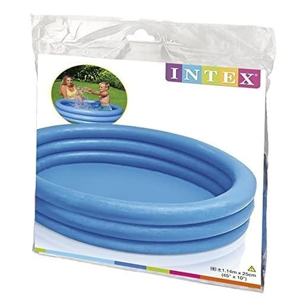 Piscina Inflable Azul Cristal (45 x 10 Pulgadas)
