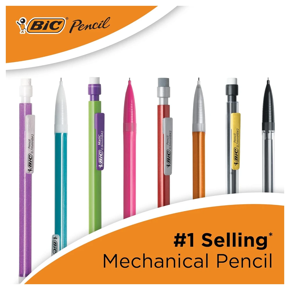 BIC LÁPICES XTRA LIFE, TRAZO MEDIO, NEGRO