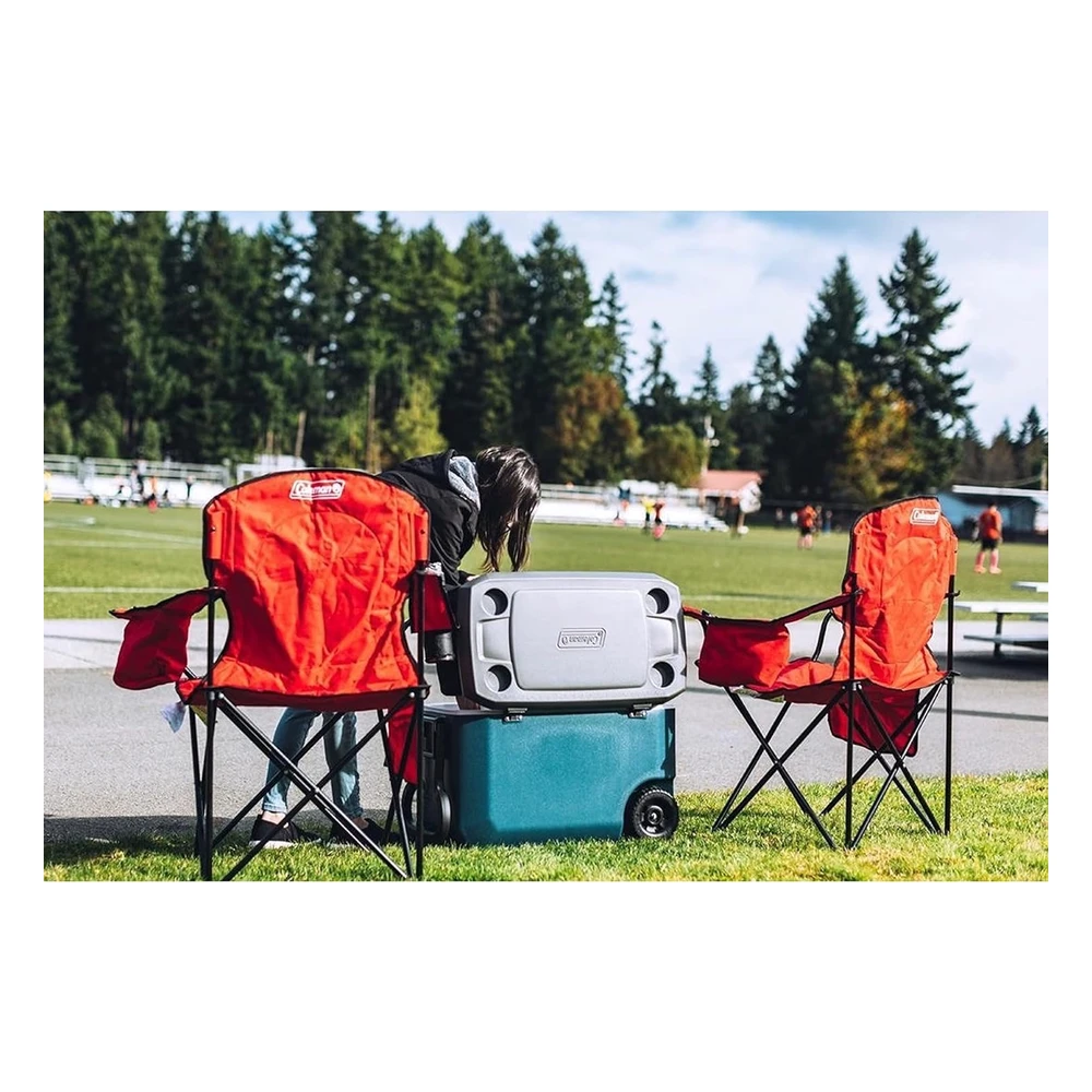 B00339C3P0_2.webp Coleman Silla de Camping Portátil con Enfriador de 4 Latas, Asiento Y Respaldo Totalmente Acolchados con Bolsillo Lateral