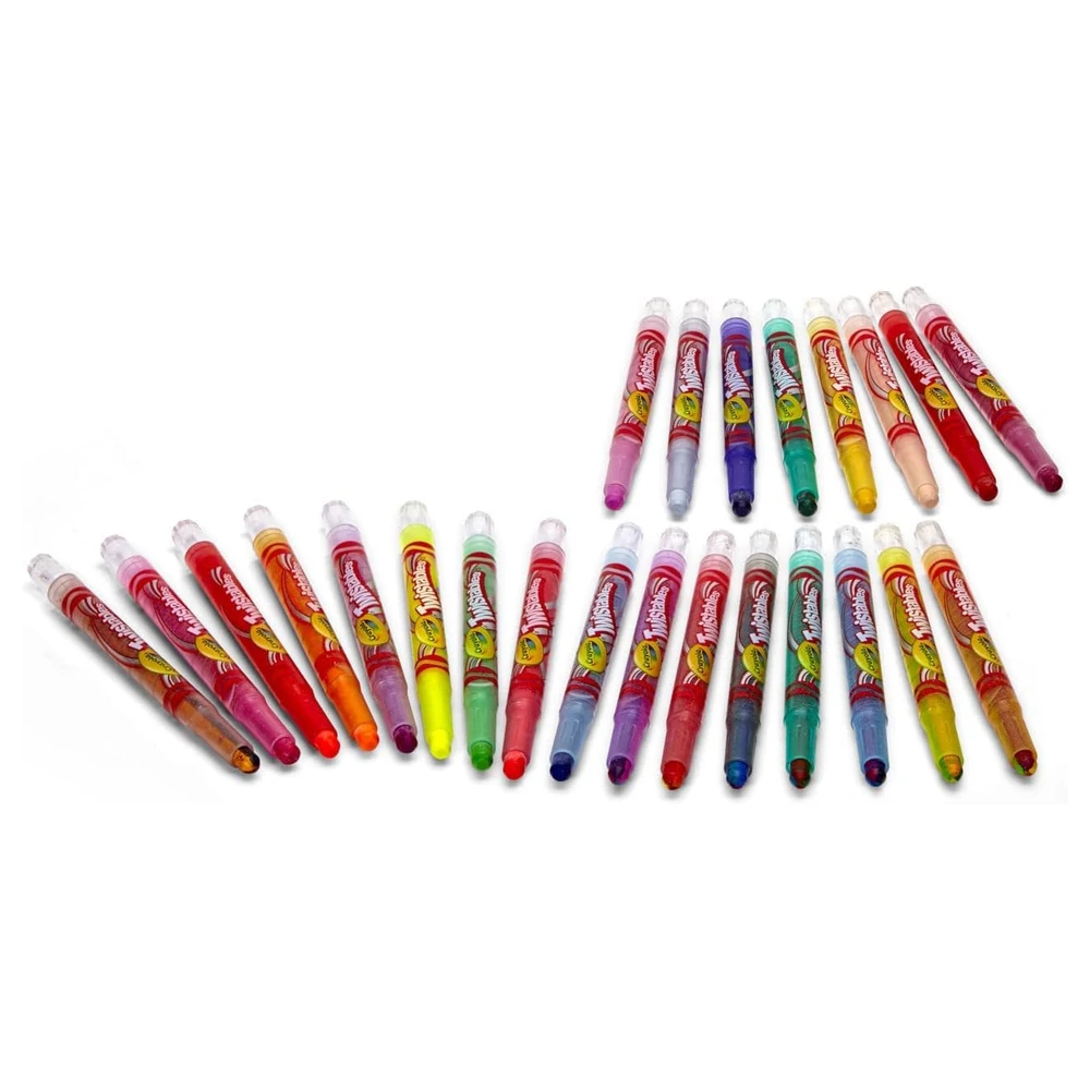 CRAYOLA CRAYONES MINI TWISTABLE CON EFECTOS ESPECIALES, 24 UNIDADES, PAQUETE DE 1
