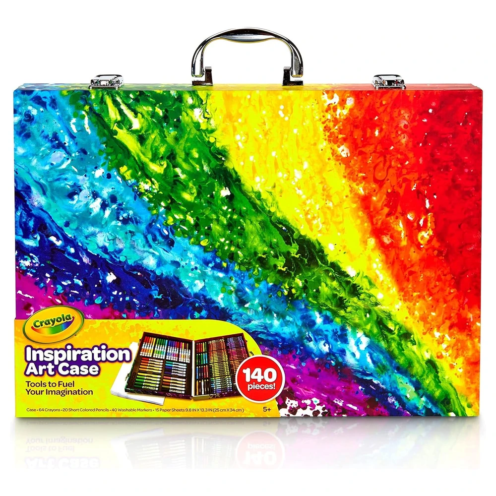 B00CI6J5JQ_4.webp CRAYOLA MI VILLANO FAVORITO, ESTUCHE DE INSPIRACIÓN ARTÍSTICA, 140 PIEZAS, MINIONS, JUEGO DE ARTE, EDADES 6, 7, 8, 9, 10
