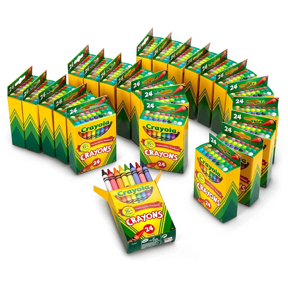 CRAYOLA, CRAYONES, 24 UNIDADES, VARIADOS