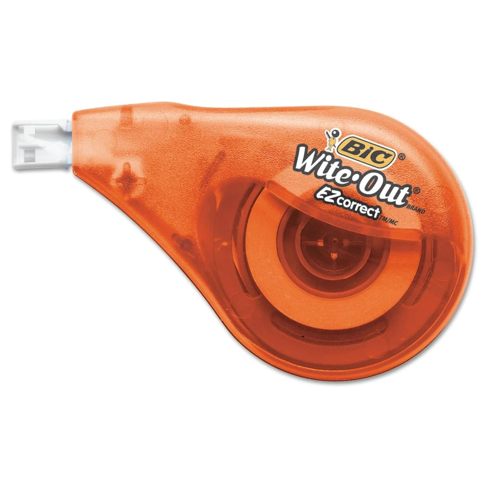 BIC WITE-OUT - CINTA CORRECTORA EZ CORRECT, 39.3 PIES, PAQUETE DE 2 UNIDADES DE CINTA CORRECTORA BLANCA
