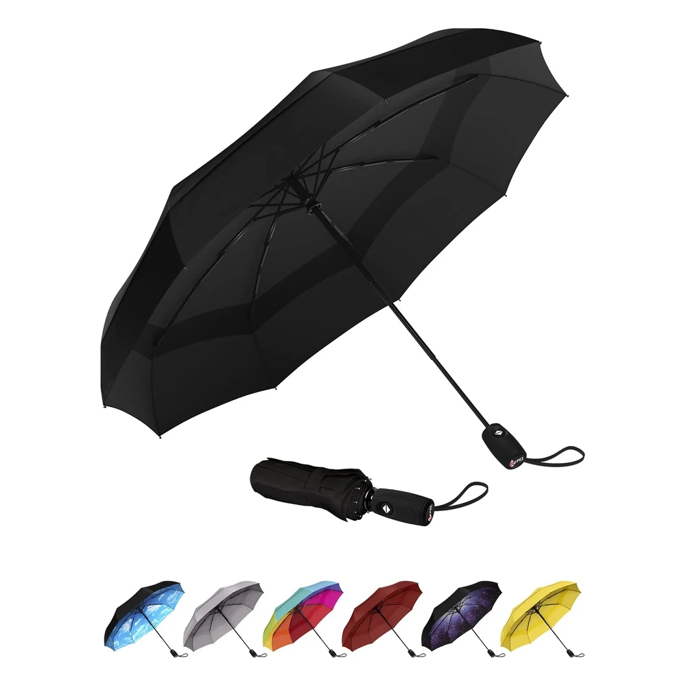 Repel Umbrella La Sombrilla de Viaje Portátil Original: Sombrilla Para La Lluvia a Prueba de Viento,Compacto Fuerte