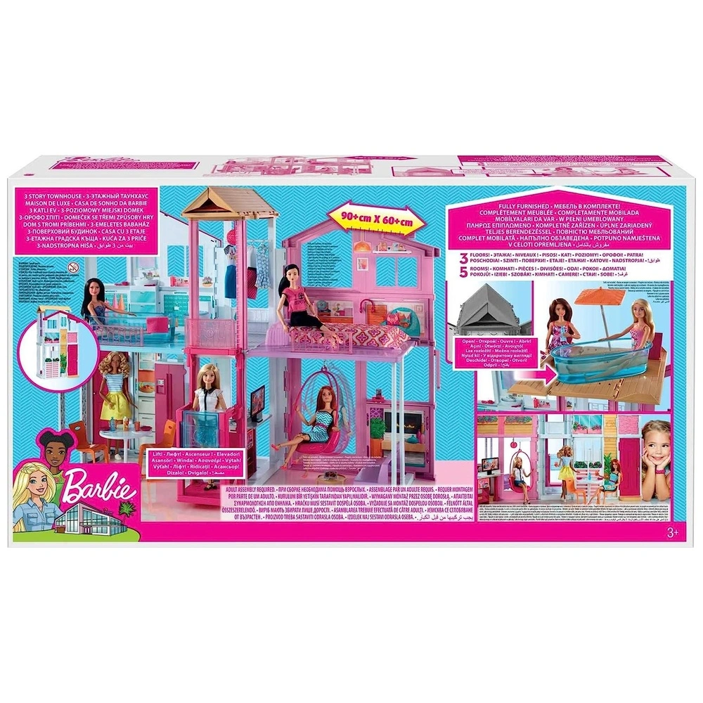 Barbie Pasaporte rosado de 3 cuentos de la casa