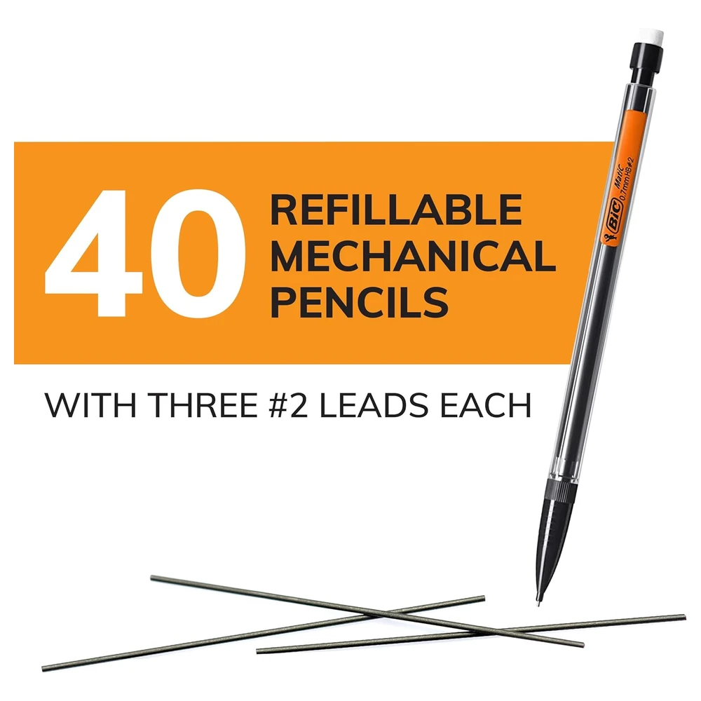 BIC XTRA-LIFE - PORTAMINAS, 0.7 MM, 40 UNIDADES
