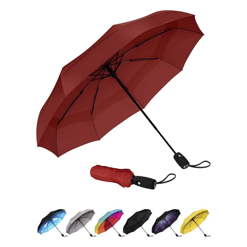Repel Umbrella La Sombrilla de Viaje Portátil Original: Sombrilla Para La Lluvia a Prueba de Viento,Compacto Fuerte