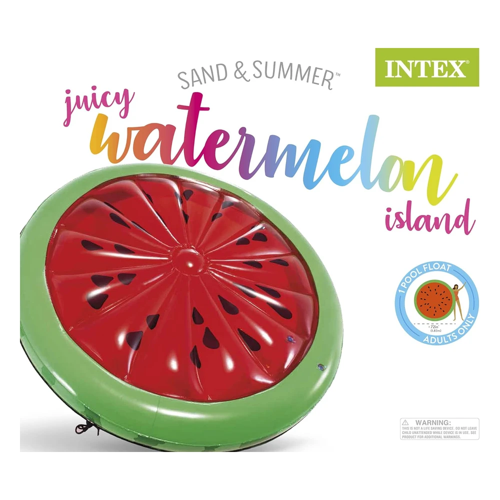 Isla Inflable Intex Watermelon, 72 In x 9 In