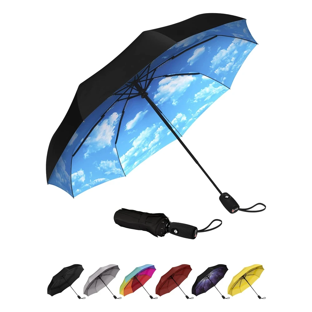 Repel Umbrella La Sombrilla de Viaje Portátil Original: Sombrilla Para La Lluvia a Prueba de Viento,Compacto Fuerte