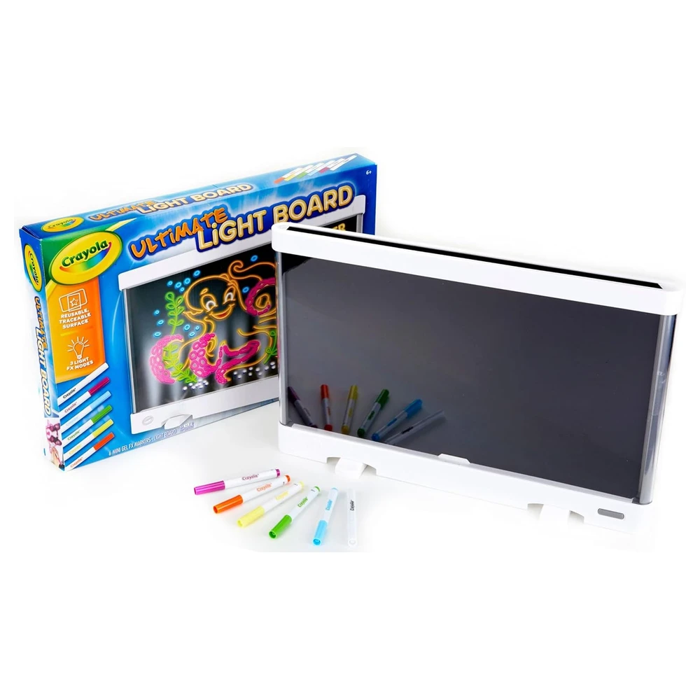 CRAYOLA ULTIMATE LIGHT TABLETA DE DIBUJO, REGALO PARA NIÑOS DE 6, 7, 8, 9 AÑOS, COLOR BLANCO