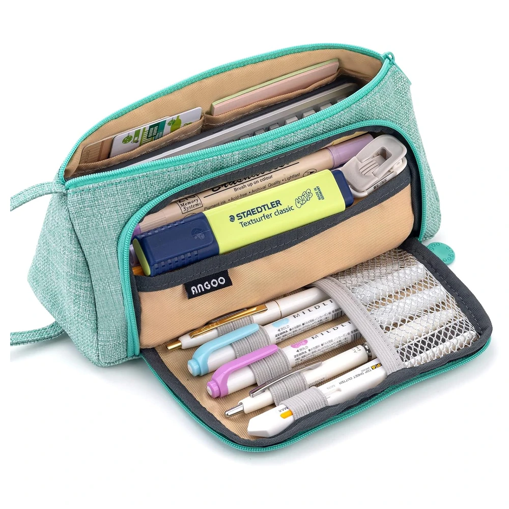 B07BND8Y5X_0.webp EASTHILL - ESTUCHE PARA LÁPICES DE GRAN CAPACIDAD ESCOLAR, OFICINA Y COLEGIAL PARA NIÑOS Y ADULTOS - VERDE