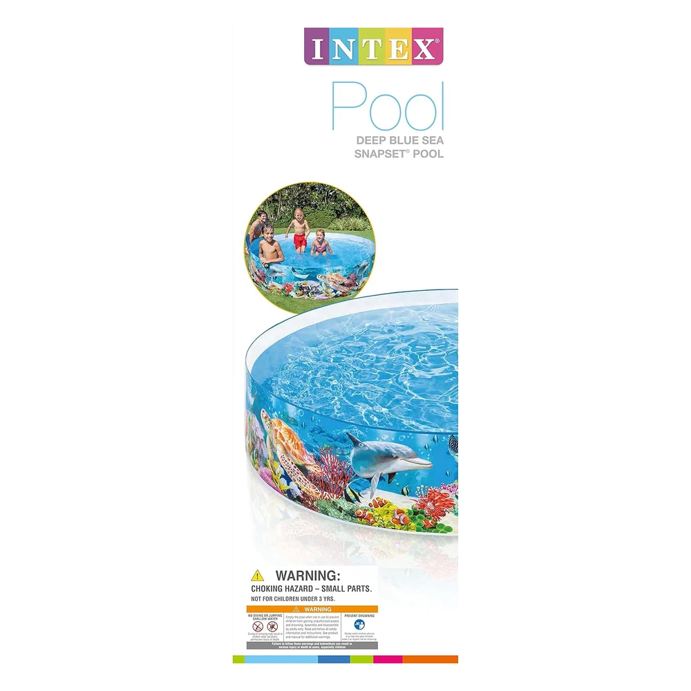 Piscina Intex Deep Sea Blue Snapset Para Niños
