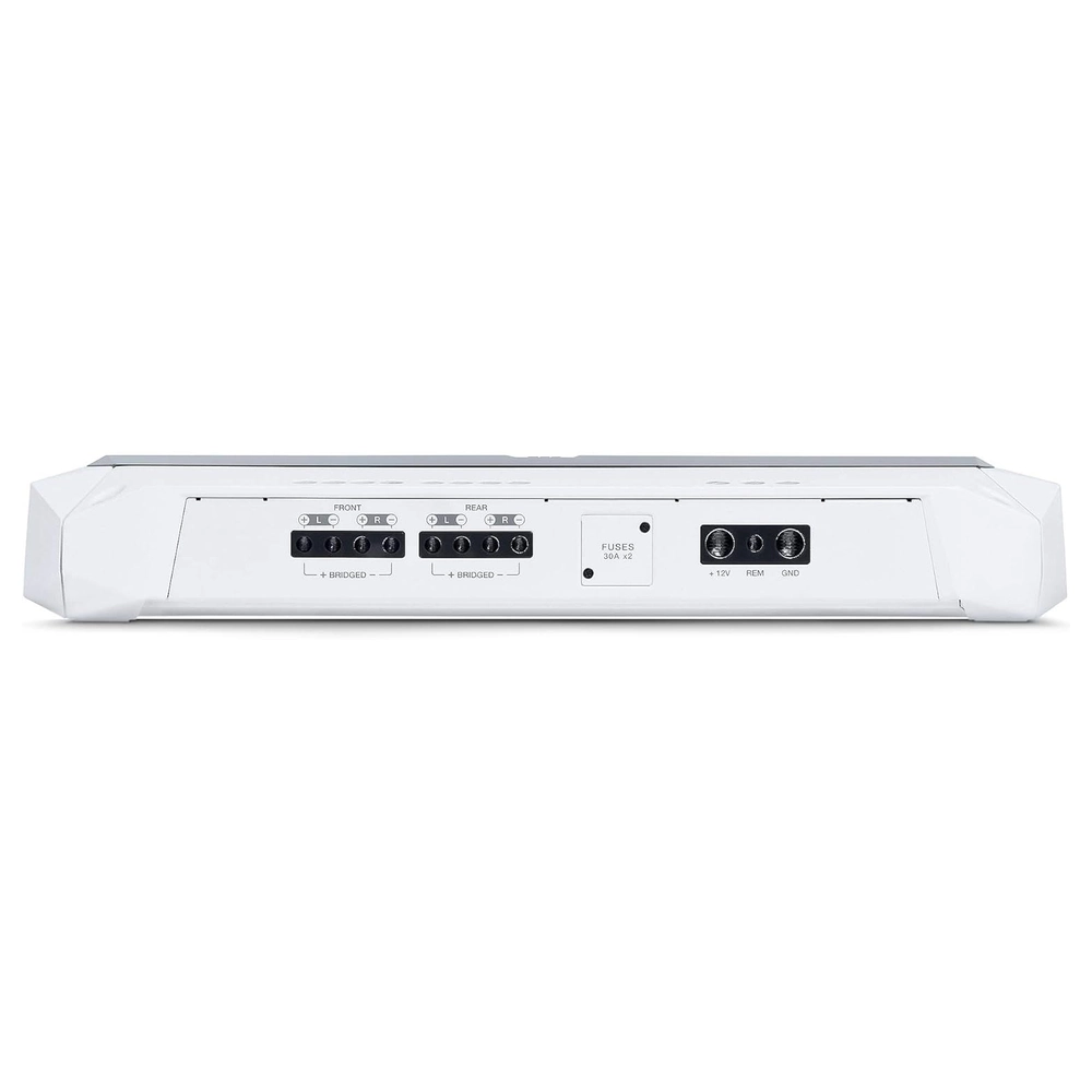 AMPLIFICADOR JBL MARINO DE RANGO COMPLETO DE 5 CANALES, 65WX4 Y 500WX1
