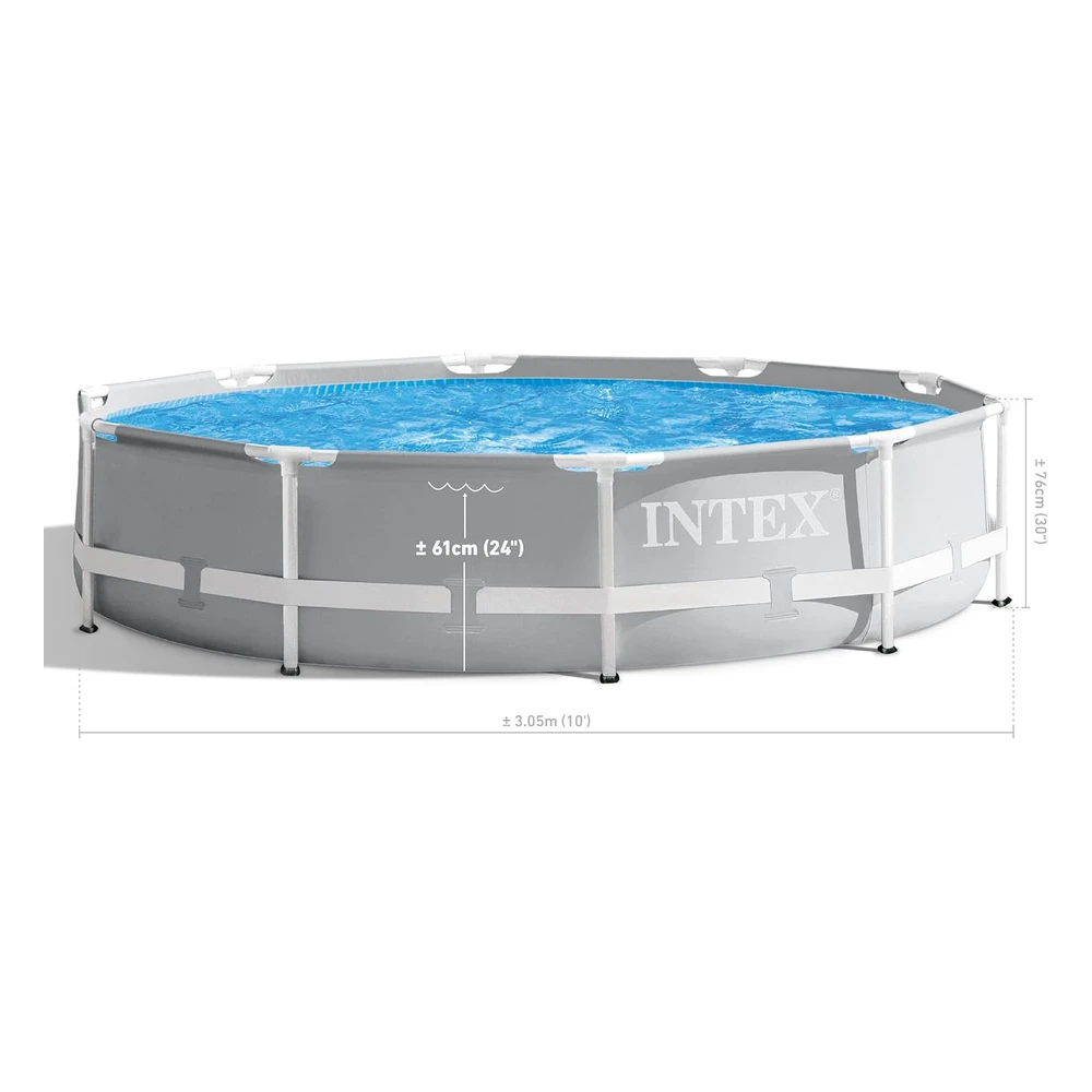 Intex Set de Piscina con Marco de Prisma