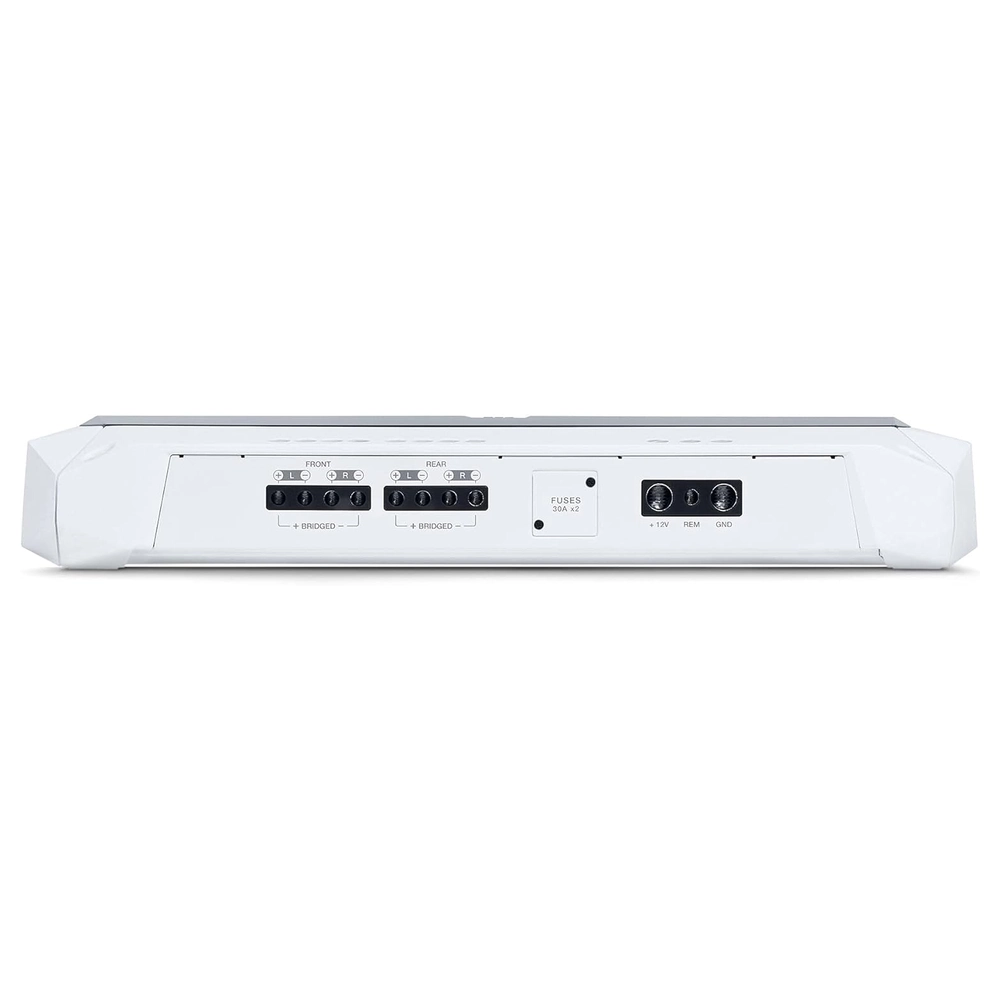 AMPLIFICADOR JBL 4 CANALES, 100W X 2@ 4 OHMIOS, MARINO DE RANGO COMPLETO