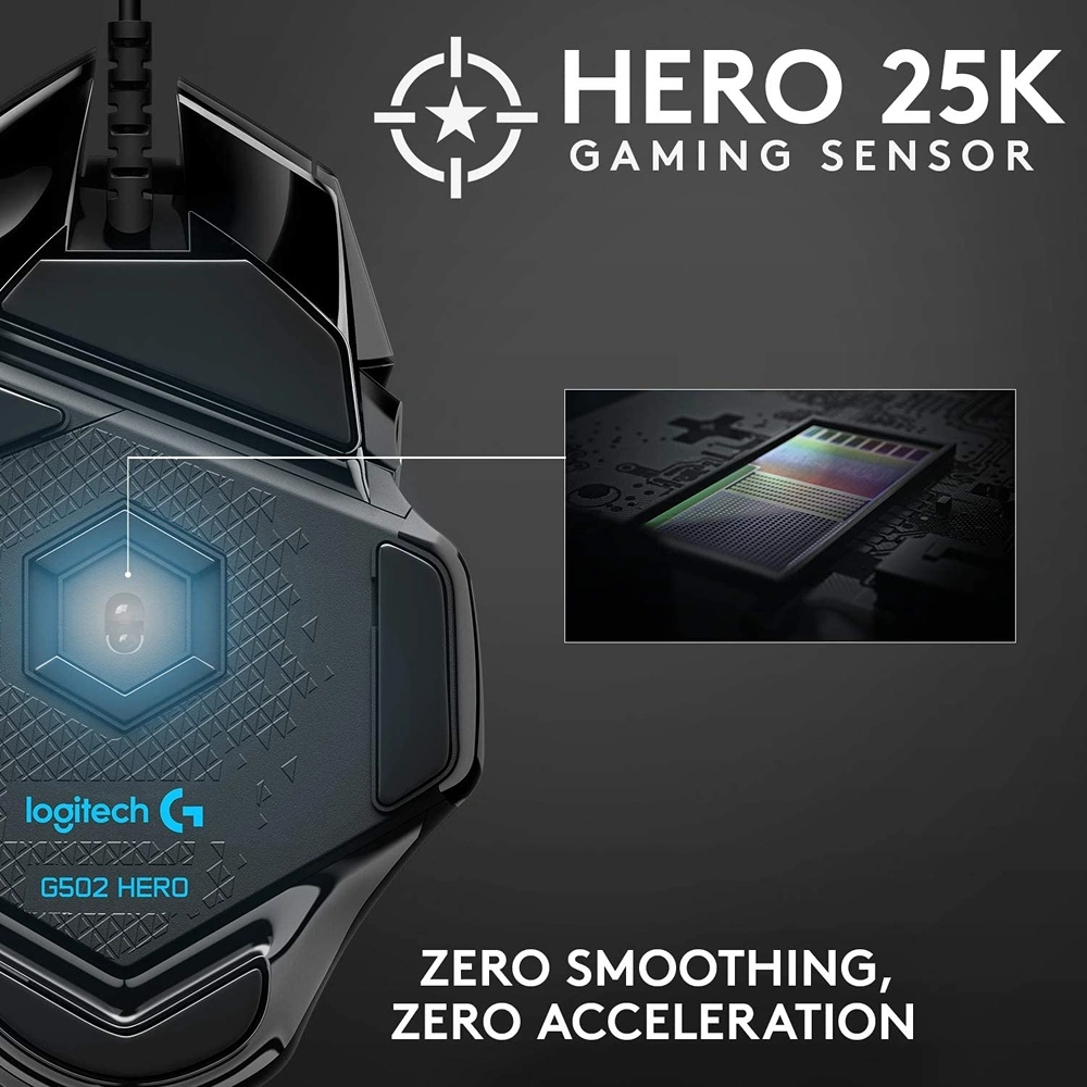 MOUSE G502 HERO LOGITECH | NEGRO