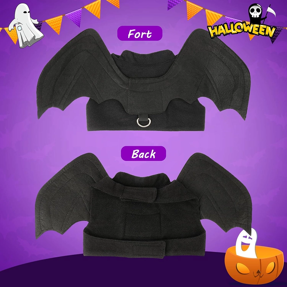 Rypet - Disfraz para Perros para Halloween Alas de Murciélago - Talla S